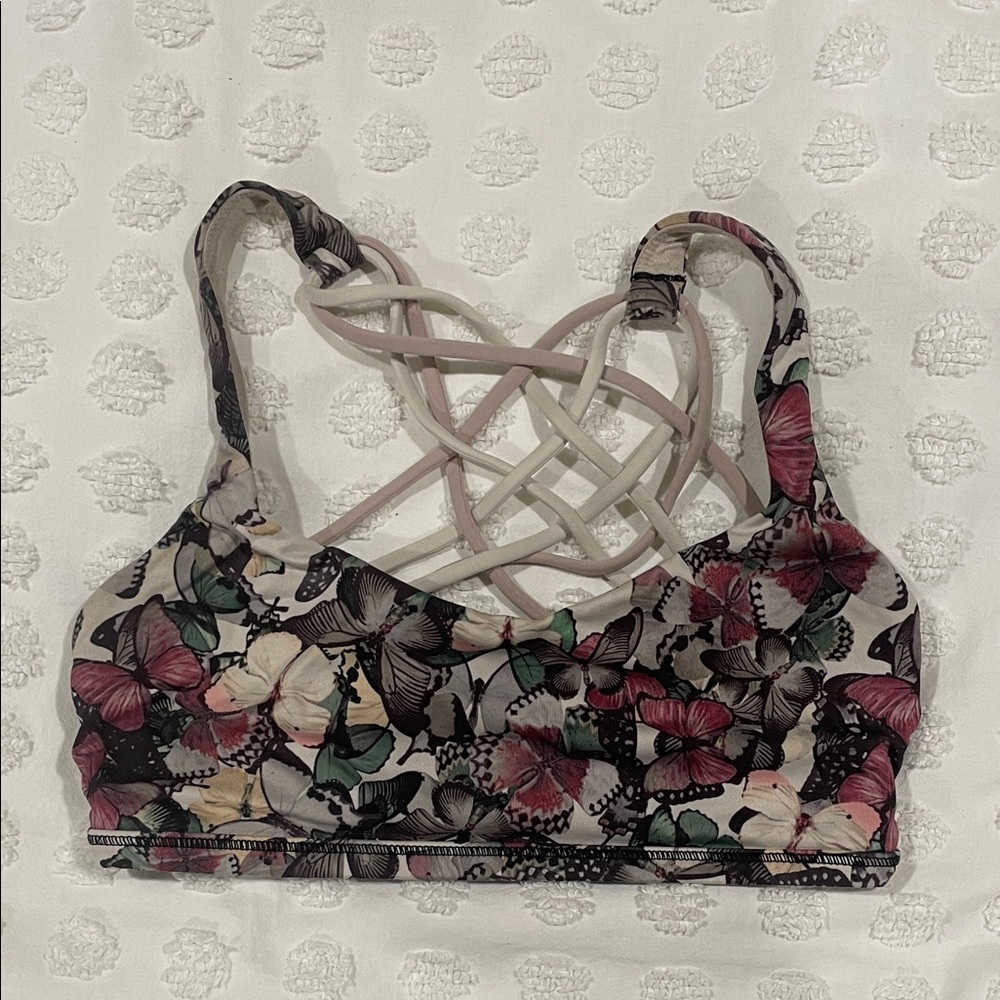 lululemon athletica Multicolor Butterfly Sports Bra